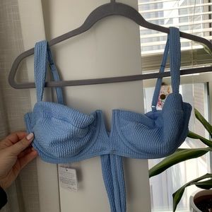 Monday Swimwear Clovelly Top in Periwinkle Crinkle